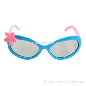 Le-Vision Company Export Children's Passive 3D Glasses with Small Size, for Digital Cinema